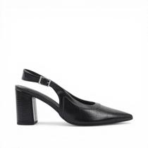 Scarpin Slingback Salto Bloco Scarpin Slingback Salto Bloco