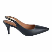 Scarpin Slingback Salto Fino Aberto Atras Vizzano Classico 1185.700 Scarpin Slingback Salto Fino Aberto Atras Vizzano Classico 1185.700