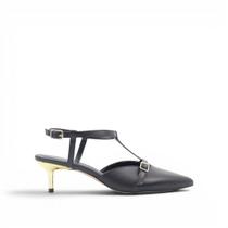 Scarpin Slingback Salto Fino Couro Scarpin Slingback Salto Fino Couro