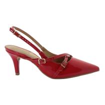 Scarpin Slingback Viazzano Salto Alto Fino Napa Social Scarpin Slingback Viazzano Salto Alto Fino Napa Social