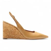 Scarpin Vicenza Slingback Salto Anabela Louisa Couro Scarpin Vicenza Slingback Salto Anabela Louisa Couro