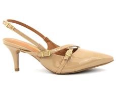 Scarpin Vizzano 1185.1124 Salto Medio Slingback Fivela Moda Scarpin Vizzano 1185.1124 Salto Medio Slingback Fivela Moda