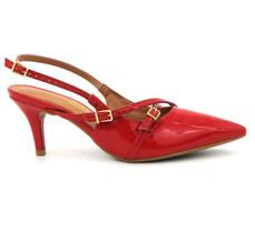 Scarpin Vizzano 1185.1124 Salto Medio Slingback Fivela Moda
