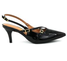 Scarpin Vizzano Feminina 1185.1124 Salto Baixo Bico Fino