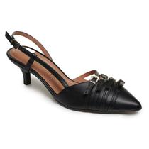 Scarpin Vizzano Feminino Fivelas Salto Baixo 1122.890 Scarpin Vizzano Feminino Fivelas Salto Baixo 1122.890