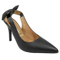 Scarpin Vizzano Feminino Salto Alto Bico Fino Laço 1184.1177