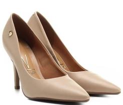 Scarpin Vizzano Feminino Salto Alto Fino Pelica
