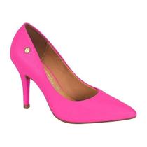 Scarpin Vizzano Feminino Salto Alto Fino Pelica