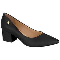 Scarpin Vizzano Feminino Salto Baixo Grosso Conforto
