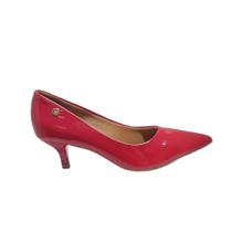 Scarpin Vizzano Feminino Verniz Salto Fino Baixo Elegante