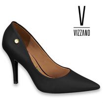 Scarpin Vizzano Original Salto 9 Centímetros Bico Fino Fashion Pelica Sandalia Conforto Estilo Lancamento Casual