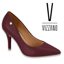 Scarpin Vizzano Original Salto 9 Centímetros Bico Fino Fashion Pelica Sandalia Conforto Estilo Lancamento Casual