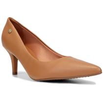 Scarpin Vizzano Salto Alto Bico Fino Fosco - Caramelo