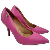 Scarpin Vizzano Salto Alto Bico Fino Fosco - Pink