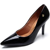 Scarpin Vizzano Salto Alto Bico Fino Verniz - Preto Scarpin Vizzano Salto Alto Bico Fino Verniz - Preto