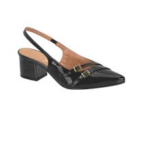 Scarpin Vizzano Salto Bloco Slingback Bico Fino Feminino Original 1220.366