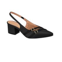 Scarpin Vizzano Salto Bloco Slingback Bico Fino Feminino Original 1220.366