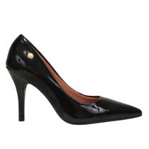 Scarpin Vizzano Salto Fino Alto Confortável Verniz e Liso 11841101
