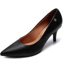 Scarpin Vizzano Salto Médio Bico Fino Feminino - Preto Scarpin Vizzano Salto Médio Bico Fino Feminino - Preto