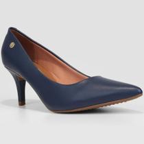Scarpin Vizzano Salto Médio Bico Fino - Marinho Scarpin Vizzano Salto Médio Bico Fino - Marinho