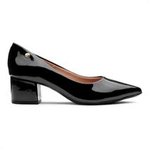 Scarpin Vizzano Salto Médio Bico Fino Verniz Scarpin Vizzano Salto Médio Bico Fino Verniz