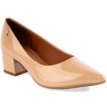 Scarpin Vizzano Salto Médio Bloco Sapato Confortável Cor:ChocolateTamanho:36Genero:Feminino