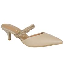 Scarpin Vizzano Salto Médio Brilho Mule Elegante 1122.886 Scarpin Vizzano Salto Médio Brilho Mule Elegante 1122.886
