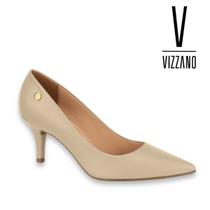 Scarpin Vizzano Salto Médio Fino Pelica Sandalia Sapato Casual