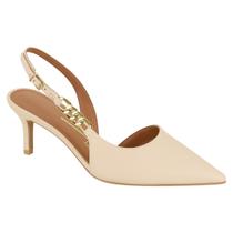 Scarpin Vizzano Slingback Feminino Elegância bico fino