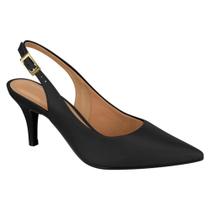 Scarpin Vizzano Slingback Open Salto Médio Verniz 1185.700 Scarpin Vizzano Slingback Open Salto Médio Verniz 1185.700