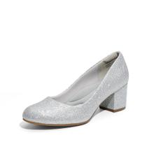 Scarpins DREAM PAIRS SDPU2462W Salto Grosso Prata 5,7 cm Scarpins DREAM PAIRS SDPU2462W Salto Grosso Prata 5,7 cm