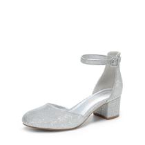 Scarpins Femininos DREAM PAIRS Prata Salto Grosso 5 cm Tamanho 39 Scarpins Femininos DREAM PAIRS Prata Salto Grosso 5 cm Tamanho 39