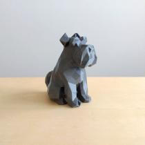 Schnauzer - 10 Cm Altura - Cachorro Decorativo - Toque 3D