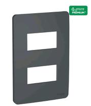 Schneider orion placa 4x2 2 postos stellar black s730121294