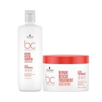 Schwarzkopf Bc Repair Rescue Arginine Shampoo 1L E Máscara