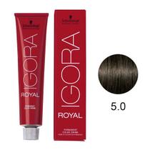 Schwarzkopf Coloração Igora Royal 5.0 Castanho Claro Natural - 60ml