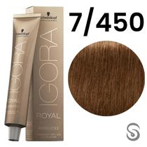Schwarzkopf Igora Absolutes Coloração 7/450 Louro Médio Bege Dourado 60ml