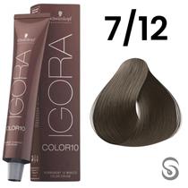 Schwarzkopf Igora Color10 Coloração 10 7/12 Louro Médio Cinza Fume 60ml Schwarzkopf Igora Color10 Coloração 10 7/12 Louro Médio Cinza Fume 60ml