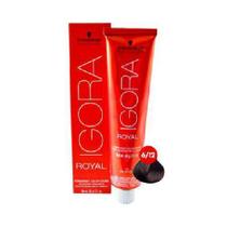 Schwarzkopf Igora Royal 6/12 Louro Escuro Cinza Fume - 60ml