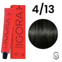 Schwarzkopf Igora Royal Coloração 4/13 Castanho Médio Cinza Mate 60ml