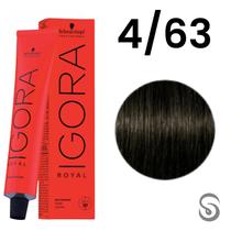 Schwarzkopf Igora Royal Coloração 4/63 Castanho Médio Marrom Mate 60ml