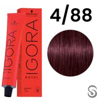 Schwarzkopf Igora Royal Coloração 4/88 Castanho Médio Vermelho Extra 60ml