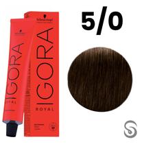 Schwarzkopf Igora Royal Coloração 5/0 Castanho Claro Natural 60ml