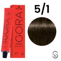Schwarzkopf Igora Royal Coloração 5/1 Castanho Claro Cinza 60ml