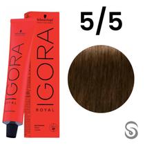 Schwarzkopf Igora Royal Coloração 5/5 Castanho Claro Marrom Natural 60ml