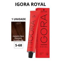Schwarzkopf Igora Royal Coloração 5/68 Castanho Claro Marrom Vermelho 60ml