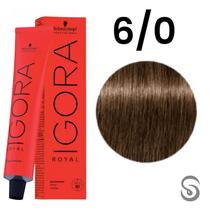 Schwarzkopf Igora Royal Coloração 6.0 Louro Escuro Natural 60g Schwarzkopf Igora Royal Coloração 6.0 Louro Escuro Natural 60g