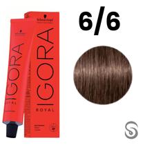 Schwarzkopf Igora Royal Coloração 6/6 Louro Escuro Marrom 60ml Schwarzkopf Igora Royal Coloração 6/6 Louro Escuro Marrom 60ml