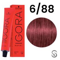 Schwarzkopf Igora Royal Coloração 6/88 Louro Escuro Vermelho Extra 60ml