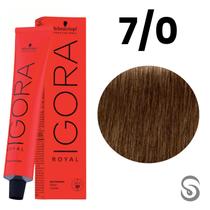 Schwarzkopf Igora Royal Coloração 7/0 Louro Médio Natural 60ml
